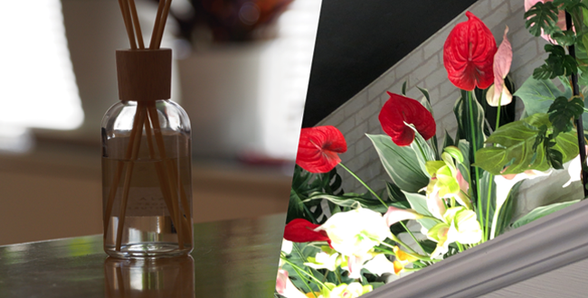 店内演出と空気中の有害物質除去